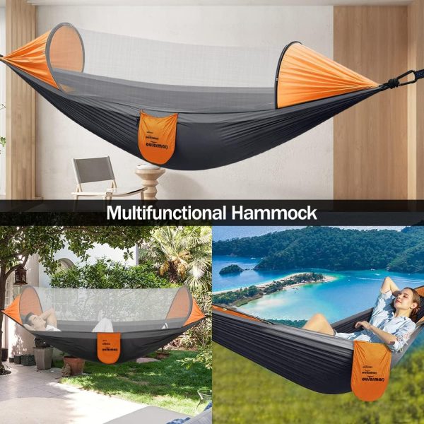 Outerman Camping Hammock with Mosquito Net, Portable Single Hammock with - Image 8