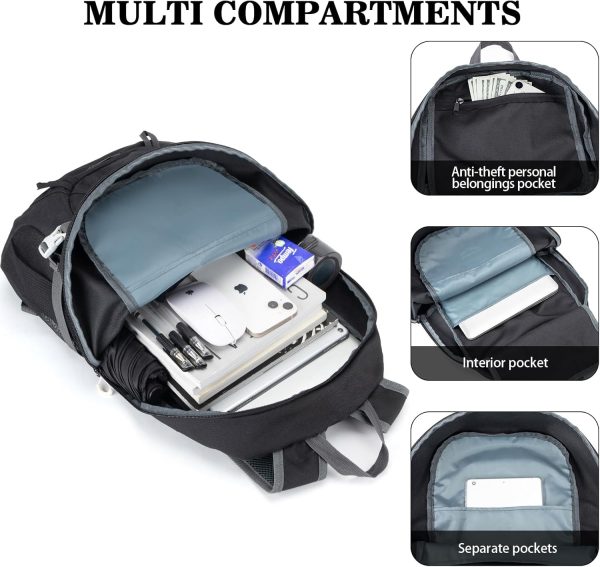 Hiking Backpack,Large 35L Travel Backpacks for Men Women,Water Resistant - Image 2
