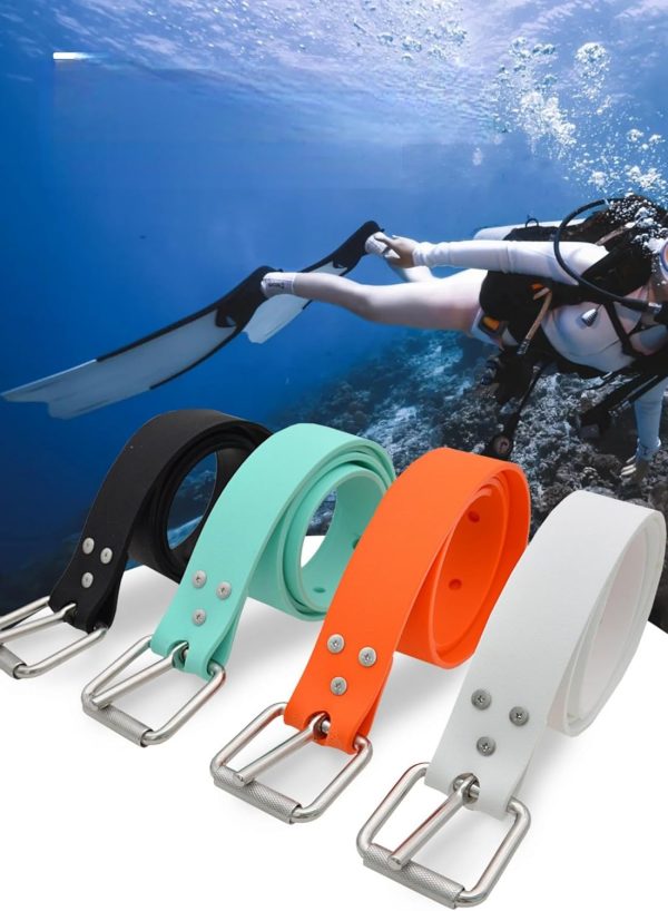 Diving Weight Belt with Quick Release Stainless Steel Buckle Rubber Weight - Image 6