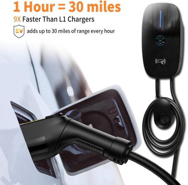 Level 2 EV Charger J1772 Charger, 48 amp Electric Car Charger with APP and - Image 2