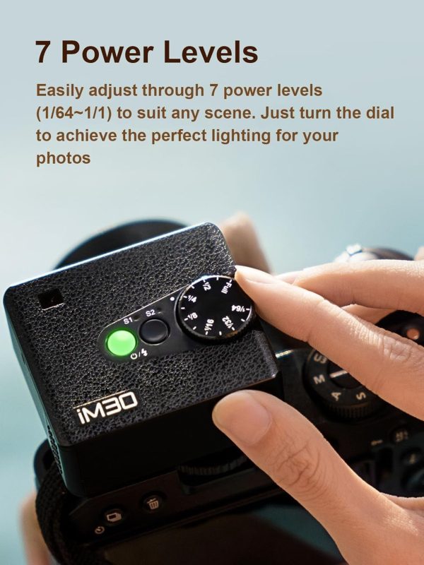 Godox Flash Godox iM30 Mini Flash - Camera Flash GN 15, 7 Power Levels, IM - Image 6