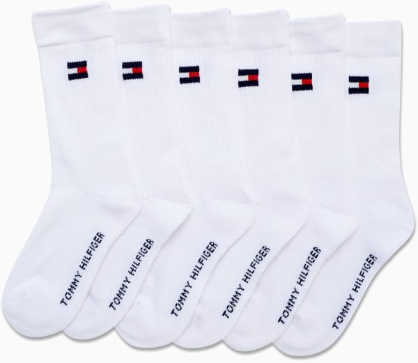 Tommy Hilfiger Unisex Kids' Athletic Socks-Cushioned Crew Socks(6 Pack) - Image 3