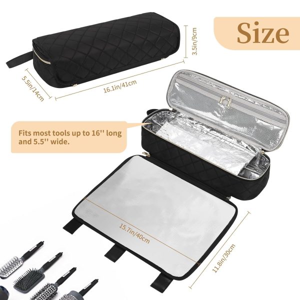 Hair Tools Travel Bag with Removable Heat Resistant Mat, 2-in-1 Design - Image 5
