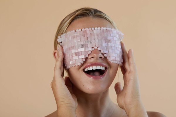 Skin Gym Rose Quartz Crystal Sleep Eye Mask - Soothing, Anti Aging, - Image 4