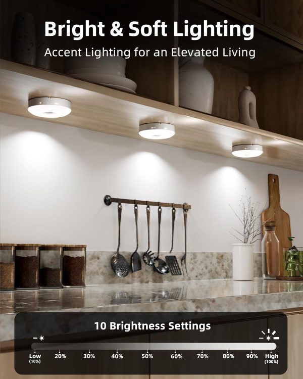 EZVALO Under Cabinet Lighting with Charging Station,1000mAh Rechargeable - Image 3
