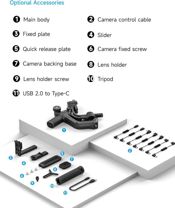 FeiyuTech SCORP 2 Gimbal Stabilizer for DSLR and Mirrorless Camera, - Image 7