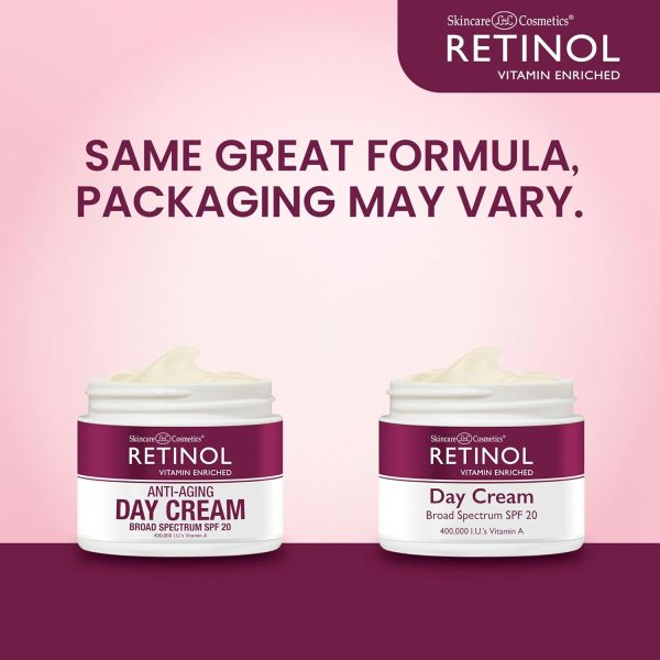 Retinol Skincare LdeL Cosmetics Day Cream Broad Spectrum SPF 20 Moisturizes - Image 2