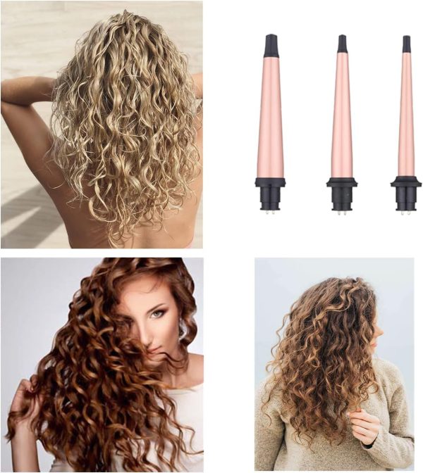 Curling Iron Wand Set, Curling Wand 3 in 1 Hair Curling Wands - Image 5