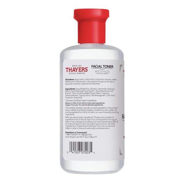 Thayers Alcohol-Free Rose Petal Witch Hazel Facial Toner for Glowing Skin, - Image 9