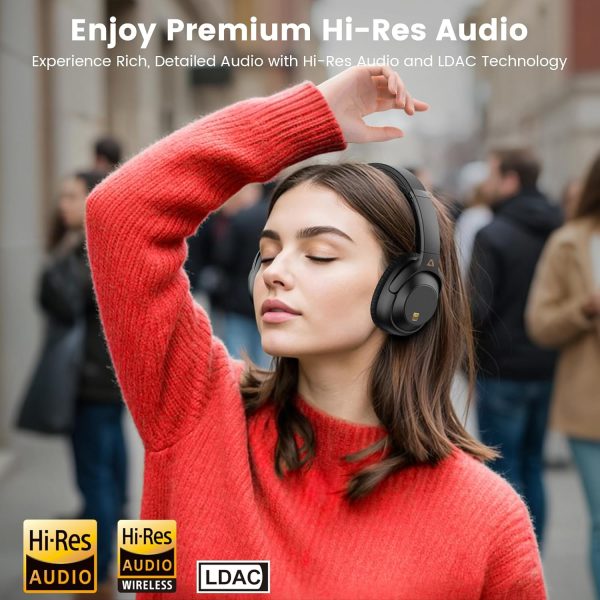 Riibox Y7Pro Hybrid Active Noise Canceling Headphones, 40 Hours - Image 2