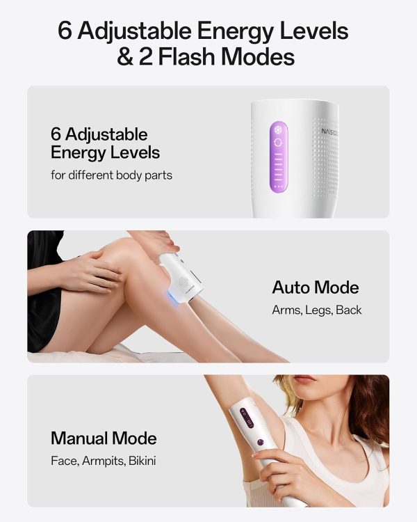 Laser Hair Removal, 40°F Sapphire Ice Cooling IPL Hair Removal Device for - Image 5