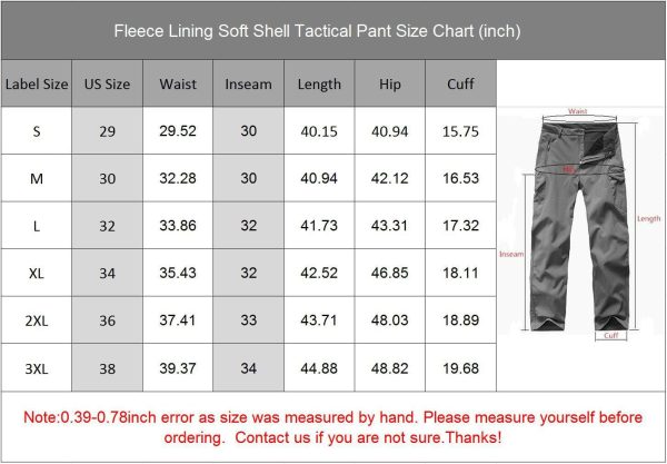MAGCOMSEN Men's Winter Pants Water Resistant Fleece Lined Snowboard Ski - Image 7