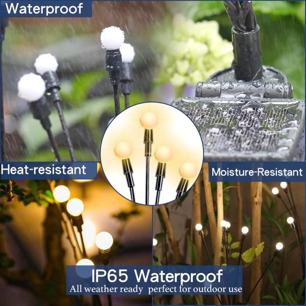 TONULAX Solar Garden Lights - New Upgraded Solar Swaying Light, Sway by - Image 5