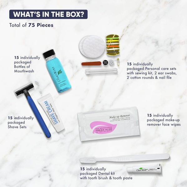 Personal Care Travel Size Toiletries | 1-Shoppe All-in-Kit Hotel Amenities - Image 3