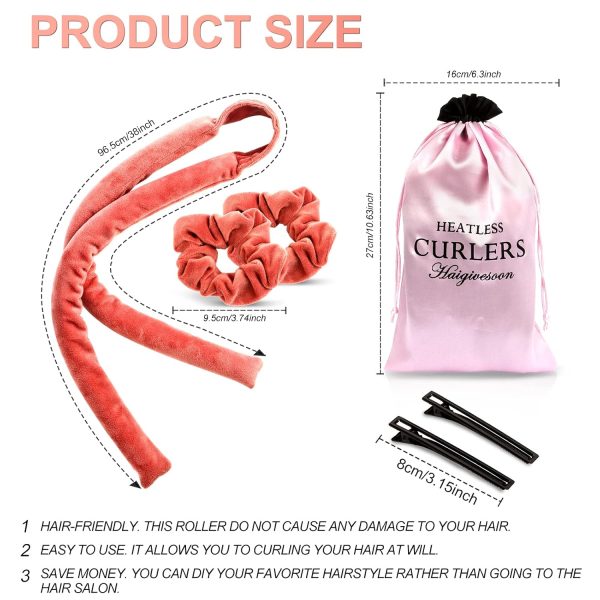 Heatless Curling Rod Headband,No Heat Hair Curler Curlers Hair Curls Hair - Image 2
