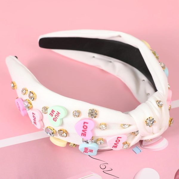 Valentine’s Day Headband for Women Candy Love Conversation Heart Headband - Image 4