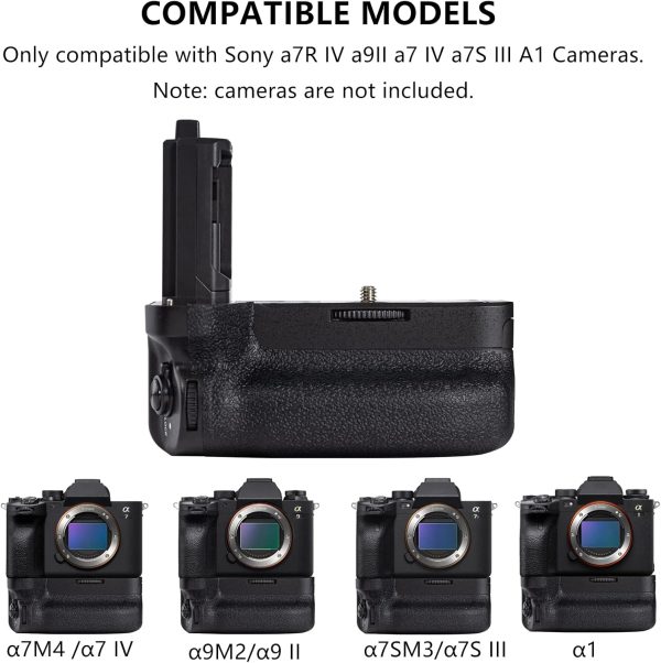 VG-C4EM Battery Grip for Sony A7R V A7R IV A9 II A7 IV A7S III A1 - Image 6
