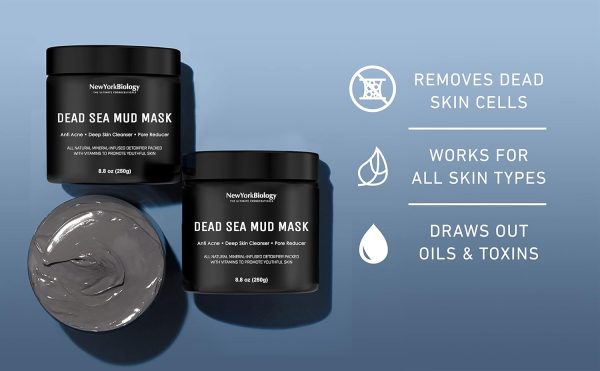 New York Biology Dead Sea Mud Mask for Face and Body - Spa Quality Pore - Image 4