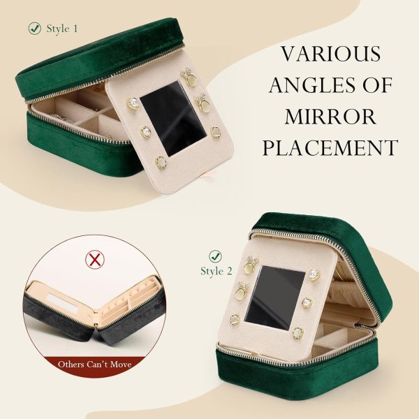 Jenria Travel Jewelry Case for Women, Christmas Gift for Women, Jewelry - Image 4