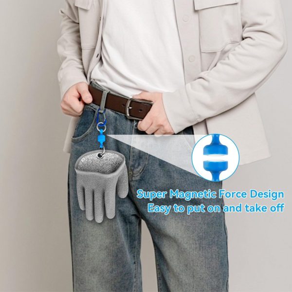 Fishing Glove for Men with Magnet Release, Puncture Resistant Fish Glove - Image 3