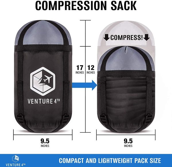 VENTURE 4TH Backpacking Sleeping Bag – XXL, Double and Single Sizes - - Image 3