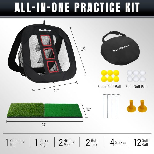 Pop-Up Golf Chipping Net - Ultimate Target Training Chip Aids for Precision - Image 2