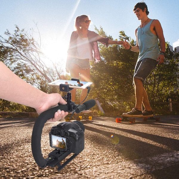 3-Shoe DSLR/Mirrorless/Action Camera Camcorder Phone Stabilizer Expansion - Image 4