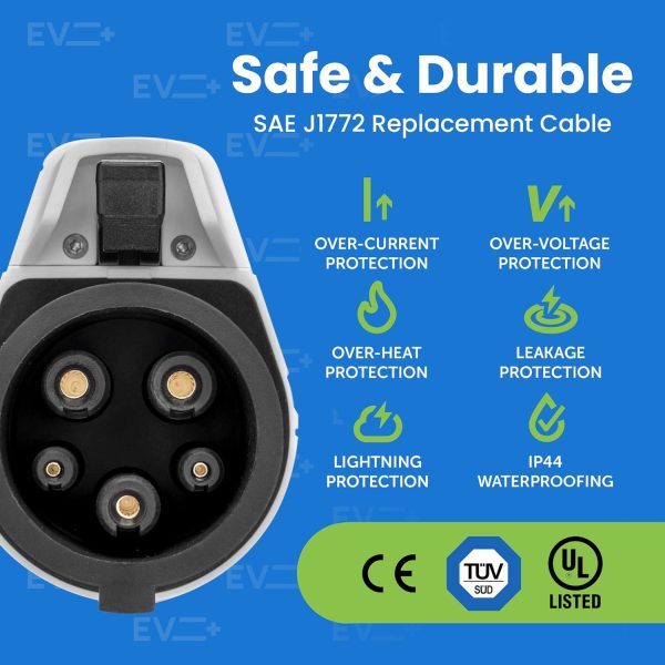 EV + Level 2 EV Charger Replacement Cord for Electric Vehicles, 32 Amp 240 - Image 5