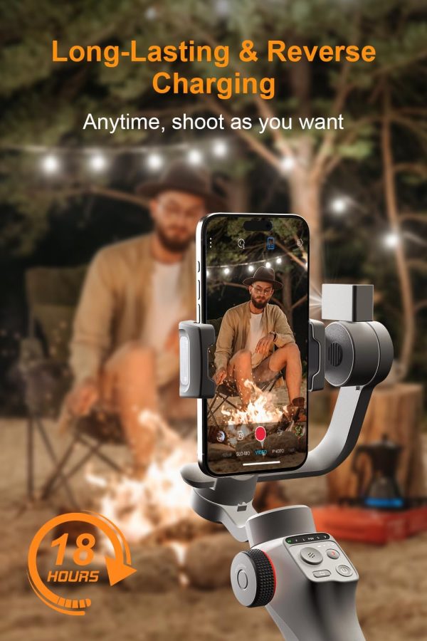 FUNSNAP C05 Kit Gimbal Stabilizer for Smartphone, iPhone Gimbal 3-Axis with - Image 6