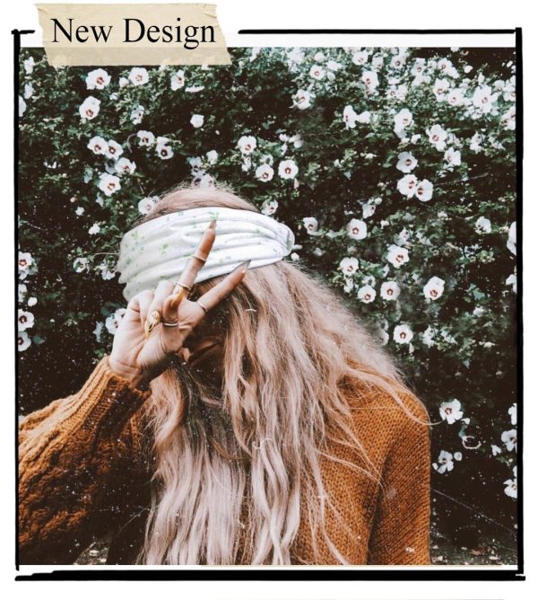 4 Packs Wide Headbands for Women Knotted Non Slip Fashion Cute Floral - Image 4