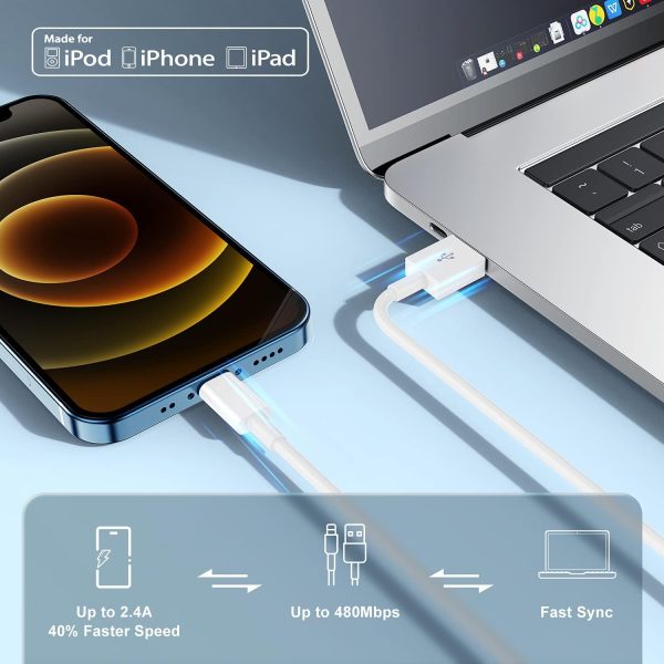 10ft iPhone Charger, [Apple Certified] Long Apple Charging Cord,10 Feet - Image 7