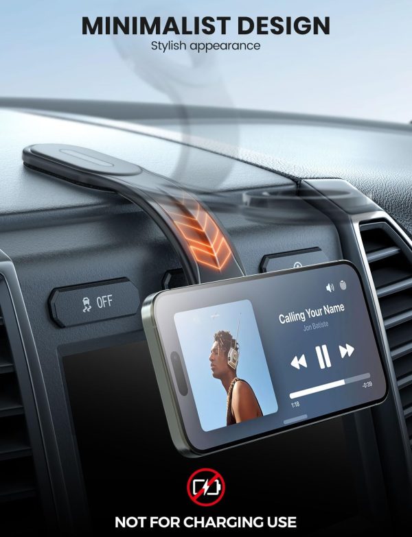 eSamcore for MagSafe Car Mount Detachable, Bendable Aluminum Arm Magnetic - Image 2