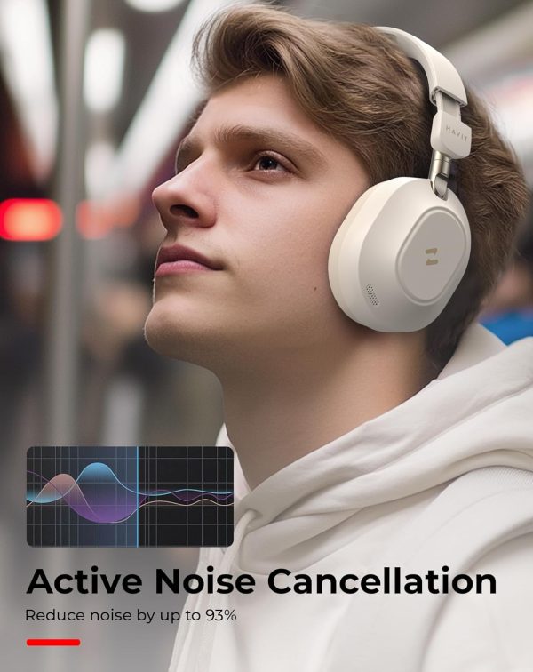 havit NC01 Active Noise Cancelling Headphones, Folding Design Headphones - Image 2