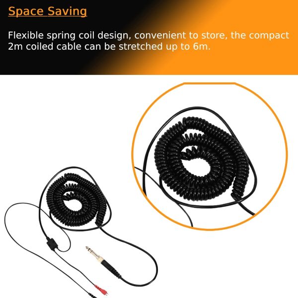 Richer-R Replacement Spring Coil Cable for Sennheiser HD25/ 560/540/ - Image 5
