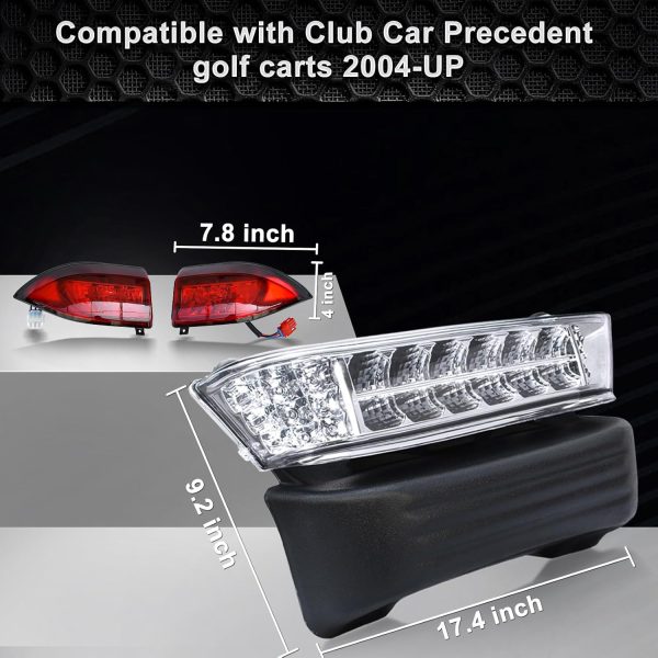 Golf Cart Deluxe Light for Club Car Precedent Electric 12V Street Legal - Image 4