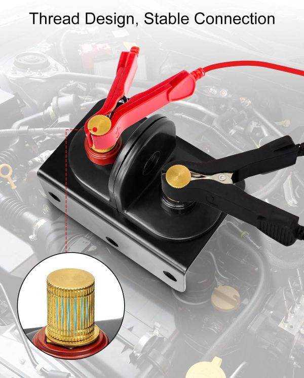 Remote Battery Terminals with Mounting Bracket and Cables, Battery Jump - Image 3