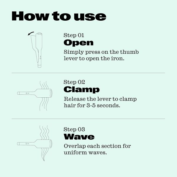 Trademark Beauty Hair Waver - Double Barrel Hair Crimper, Beach Waves - Image 4