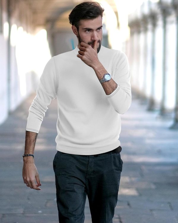 Neer 4 Pack Men's Mock Neck Shirts, Long Sleeve Turtleneck Pullover Tops - Image 3