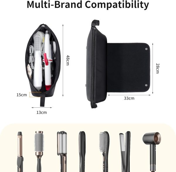 BUBM Hair Tools Travel Bag and Mat with Removable Heat-Resistant - Image 5