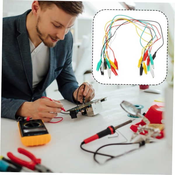 30 Pcs Clip Alligator Wire Connector Alligator with Wire Car Jump Starter - Image 3