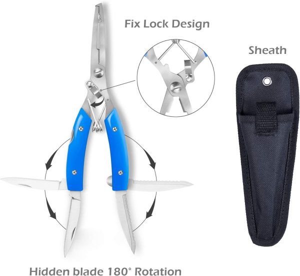 Fishing Landing Net, Fishing Pliers, Hook Remover, Fish Gripper Kit,Kayak - Image 5