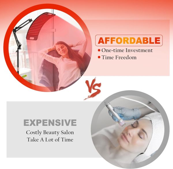 Red Light Therapy, Red Light Therapy for Body with Adjustable Stand, Red - Image 8