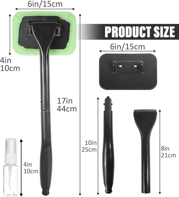 RACOONA Windshield Cleaning Tool,Car Cleaning Window Tool,Car Window - Image 2