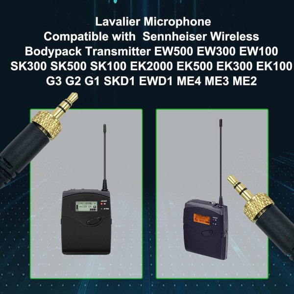 Lavalier Microphone for Sennheiser Wireless Bodypack Transmitter - Image 2