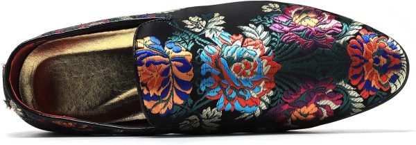 Men's Luxury Embroidery Penny Loafer Noble Slip-on Suede Loafers Shoes - Image 4