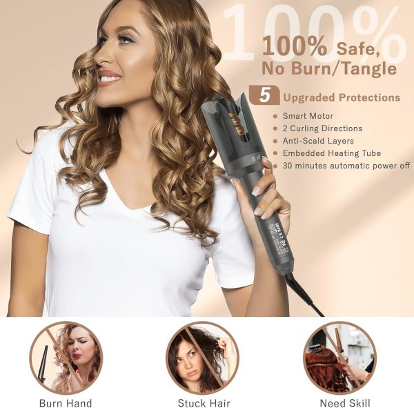 Pretfy Automatic Curling Iron, Auto Hair Curler with 1 inch Ceramic Ionic - Image 7