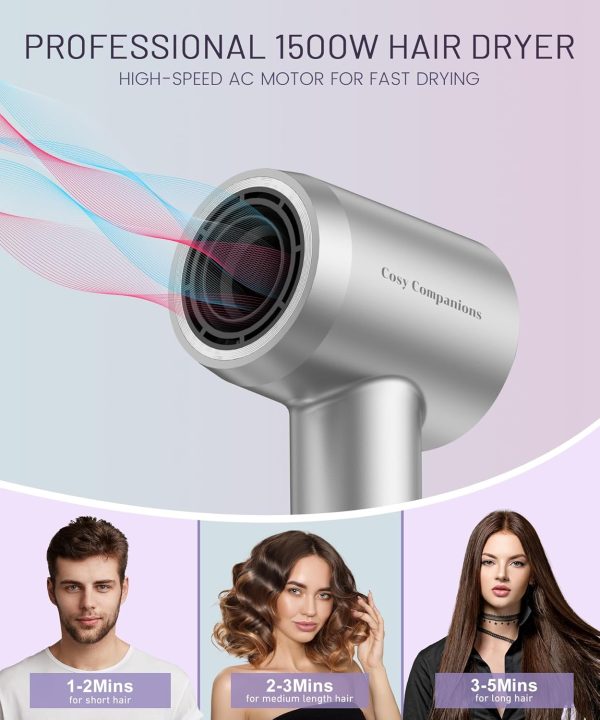 Hair Dryer - 150000 RPM High-Speed Brushless Motor Negative Ionic Blow - Image 5