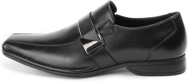 Men's Loafers Dress Shoes Slip on, Leather Lined, Cushioned Insole, Soft - Image 5