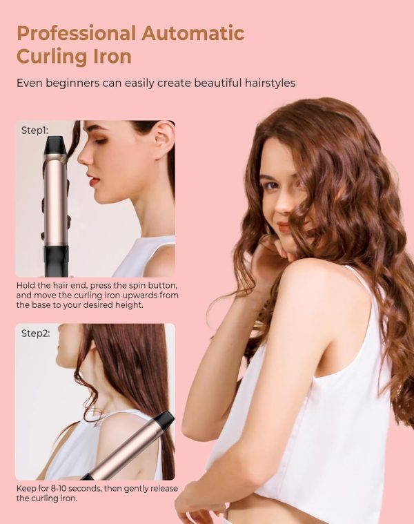 Rotating Curling Iron, Ukliss Hair Curler Automatic Rotating, 30s Rapid - Image 6