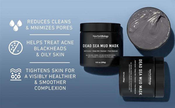 New York Biology Dead Sea Mud Mask for Face and Body - Spa Quality Pore - Image 5